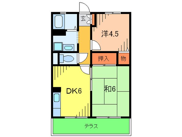 コーポバンブーバレーの物件間取画像